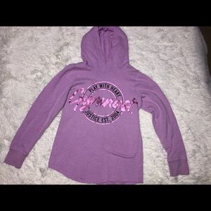 Girls purple justice “gymnast” hoodie 💜